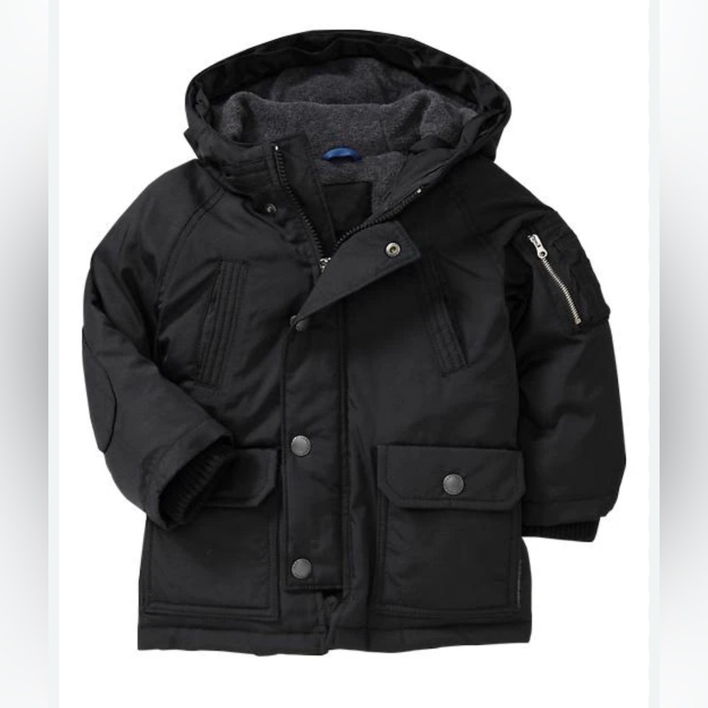 Baby Gap Warmest Down Snorkel Black Jacket (711)